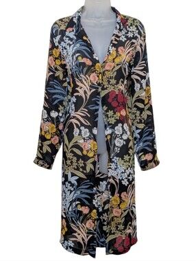 EDC | Floral Button-Up  Duster | Kimono | Floral | Botanical | Sheer | Shells